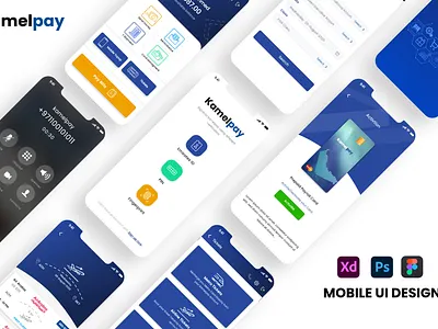 Banking App Design | Adobe XD adobe xd app ui bank app bank ui banking app clean design design figma graphic design illustration landing page design logo ui app design uiux uiux design