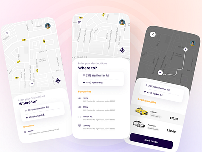 Cab booking app application booking app cab application cab book cab booking app car book car booking car booking app destination map mobile app ride ride booking taxi taxi booking app taxi service trip uber ui ux