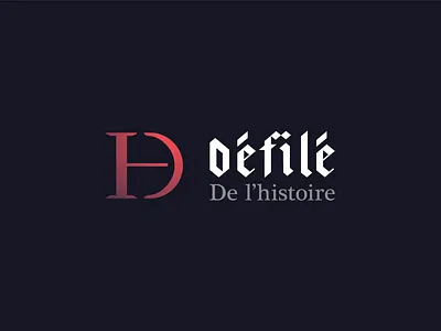 Défilé de l'histoire logo brand design fashion graphic design history logo vector visual identity