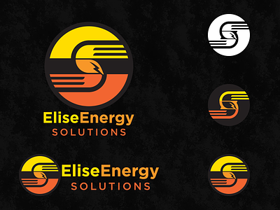 Elise Energy Solutions - logo(s) + process design elise energy solutions energy identity logo oregon portland screamin yeti solutions syd warm colors