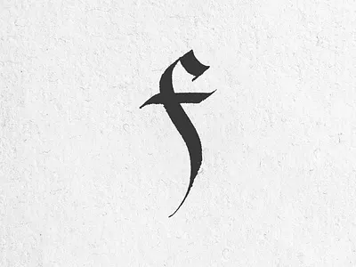 Letra F 2021 36daysoftype calligraphy hand lettering handlettering lettering type