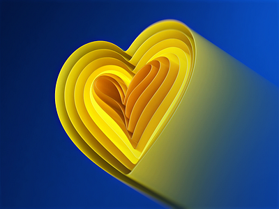 Milkinside against war 3d animation branding c4d colors design flag graphic design heart illustration logo love motion motion graphics nowar peace ui ukrain yellow