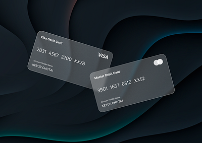 Glassy Debit Card card credit card debit card design frostedcard frostedeffect frostedglasscard glasscard glasseffect glassmorphism glassy ui