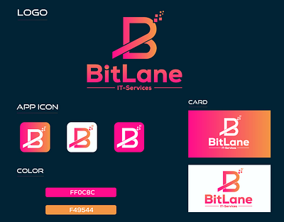 Bitlane Logo I IT Company Logo 3d animation bitlane branding business logo creative logo custom logo design design logo fashion logo graphic design illustration letter b logo motion graphics technology logo ui