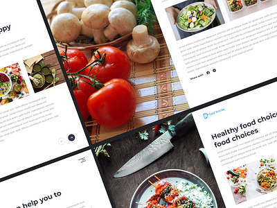 Food Article UI Design | Blogs | Figma article blog cards design figma food logo photography ui design web design