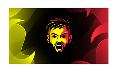 Scream background art background black brand branding colorful design illustration logo minimal red simple ui vector yellow