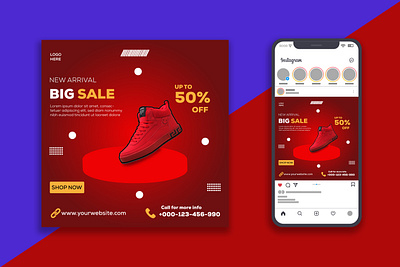 BIG SALE SOCIAL MEDIA POST DESIGN instagram post