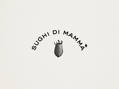 Sughi di Mammà brand branding design engraving etching illustration logo tomato sauce tomatoes