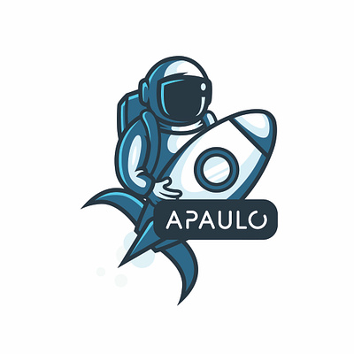 Apaulo illustration art brand branding cosmonaut cosmos design illustration logo minimal rocket simple ui vector