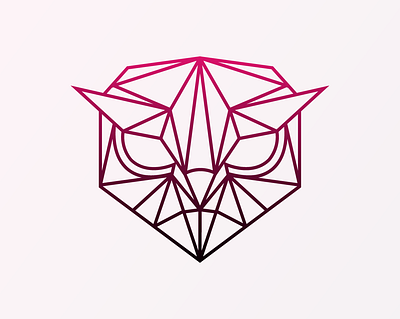 Geometric owl logo art brand branding design illustration logo minimal owl simple ui vector