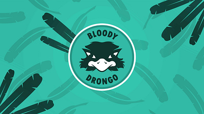 Bloody Drongo art background brand branding design illustration logo minimal simple ui vector