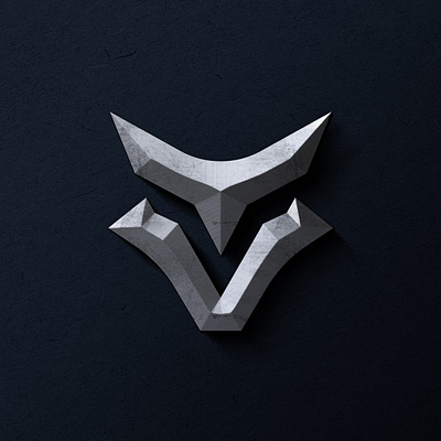 Coyote Totem 3D logo art brand branding design illustration logo minimal raster simple