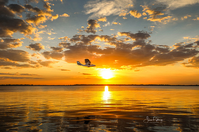 Seaplane at Sunset