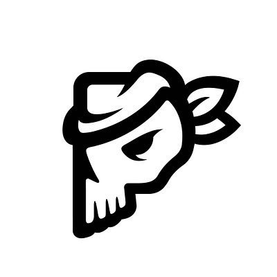 P + pirate logo art brand branding design illustration logo minimal p pirate simple ui vector