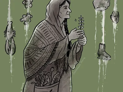 Yorkshire Folktales - Mother Shipton fantasy illustration graphic novel illustration sequential illustration uk illustrator witch