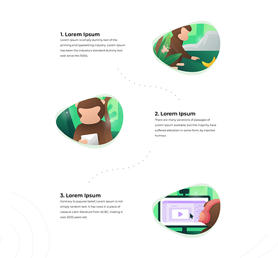 Steps on the page - monkey illustrations art brand branding design illustration illustrations jungle logo minimal monkey page simple site steps ui vector