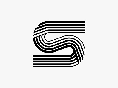 The letter S - Logo design, monogram abstract logo letter s letter s logo lettering logo logo design logotype minimalist logo modern design modern logo monogram retro logo s logo simple logo typography