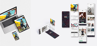 Mö E-Comm and App app branding design graphic design logo typography ui ux vector