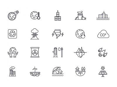 Climate Change Icons climate change climate icons climate vector design download free download free icons freebie graphicpear icons download icons set vector icons