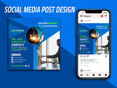 Agency social media post design | Facebook | Instagram adobe illustrator adobe photoshop design fiverr flyer graphic design illustration logo post design social media design social media post design ui