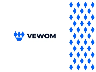 Logo concept for vewom abstract app brand mark branding concept creative designer icon identity letter mark logo m logo monogram negative space symbol ui v logo w logo
