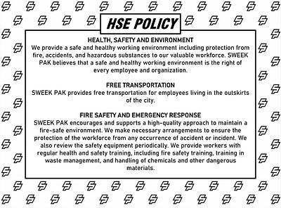 OUR HSE POLICY business