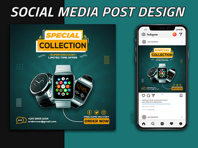 Product social media post design | Facebook | Instagram adobe illustrator adobe photoshop design fiverr flyer food menu graphic design illustration logo online flyer design post design product ads product design social media design social media post design ui watch social media design