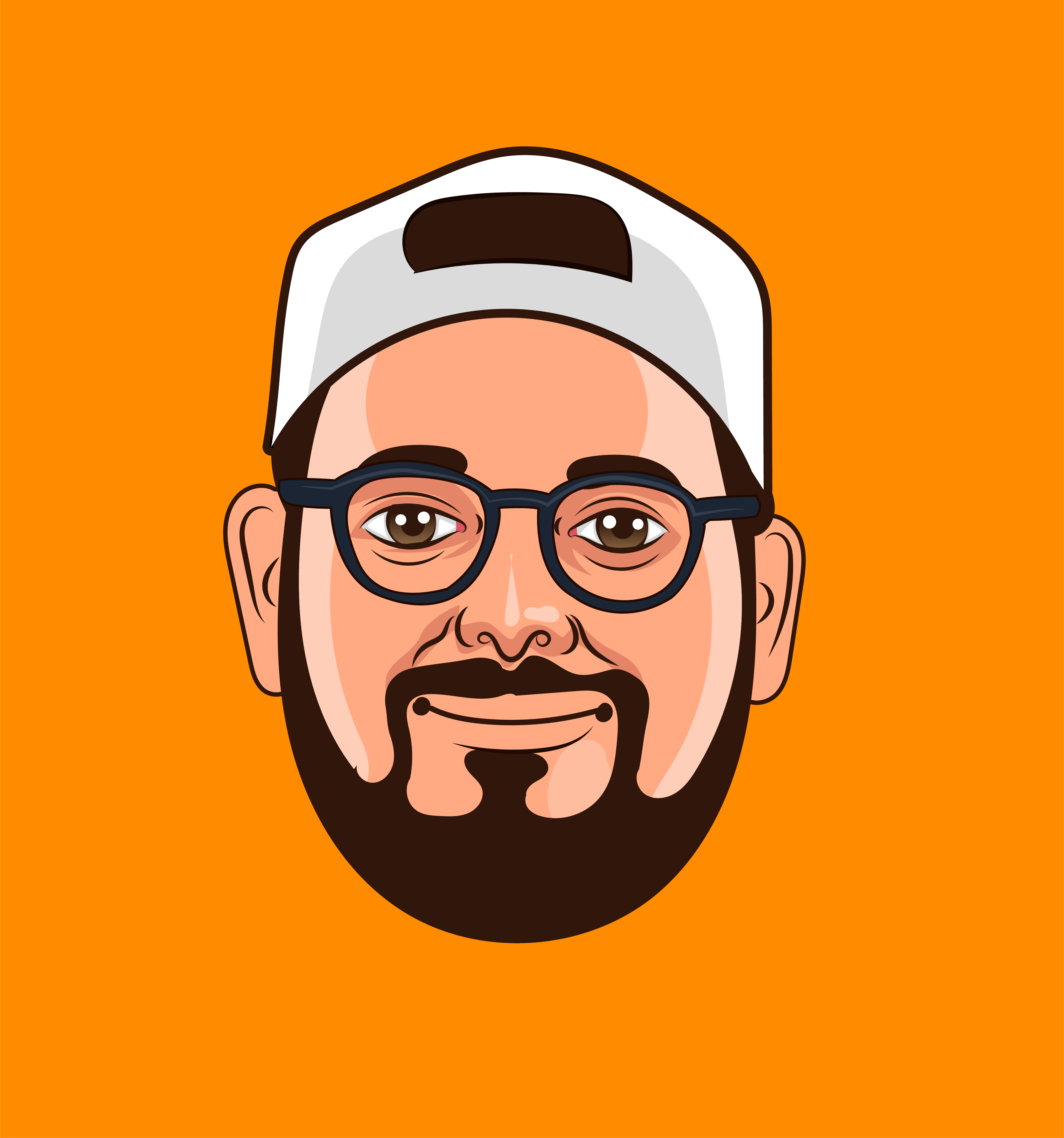 Example of Custom Cartoon Portrait Caricature Logo