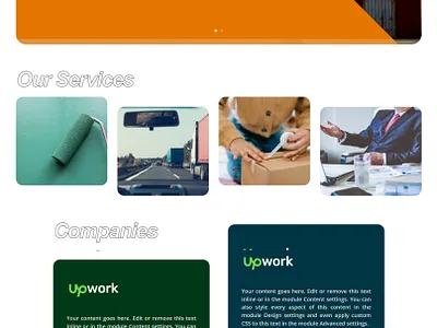 Logistic company website design with Divi app design divi divi theme logistic transport ui website wordpress