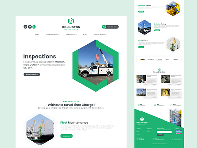 Ui Design For Fleet Service fleet home page landing page ui ui design ux