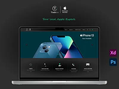 Tradeline Re-Design apple e commerce iphone traadeline tradeline web design website