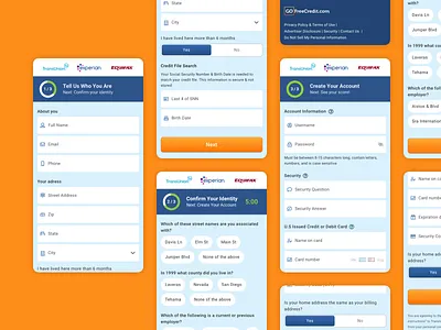 GFC - Subscribe flow form icons mobile signup ui ux web