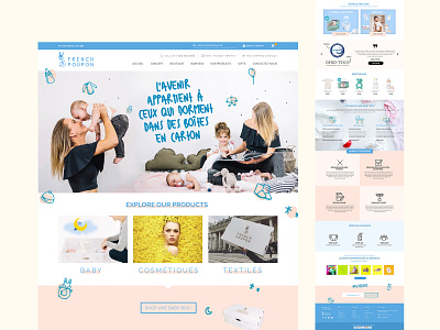 Baby Products and Carton baby carton baby shop branding ui ui design user interface design ux ux design