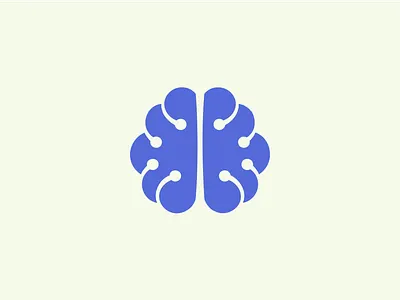 Computer Brain Logo brain computer connection data developer icon innovation logo memory mind minimalist modern network organ simple smart software system tech technology
