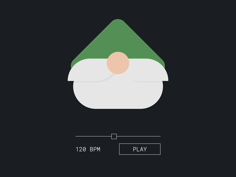 Metrognome animation codepen greensock gsap javascript metronome music pause play range slider