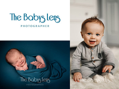 The Babys Lens Photographer logo - signature photographer logo baby baby logo branding calligraphy calligraphy logo camera logo ecommerce feminine handwritten handwritten font handwritten logo handwritten type logo logo design photographer photography branding photography logo signature singnature logo studio logo