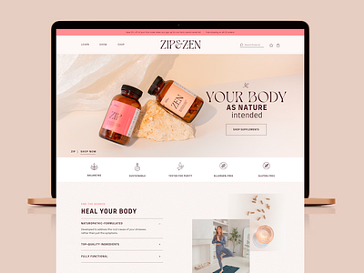 Zip & Zen Website Design branding graphic design logo ui web design website