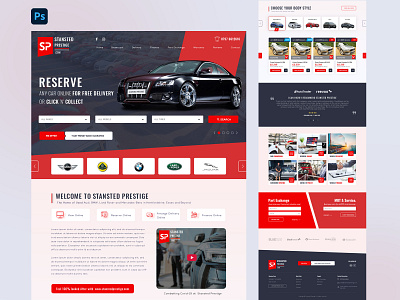 Sale Used Cars adobe photoshop sale car sale used cars ui ui design used cars user interface design