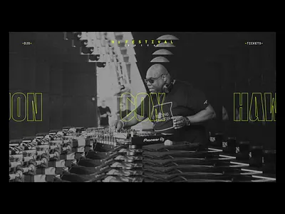 Hz FESTIVAL acid aftereffects animation blackandwhite carlcox design dj graphicdesign interaction interactive interface minimal music noise perspective typography ui ux webdesign