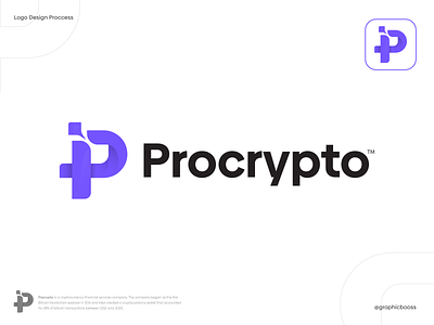 Procrypto - Logo Design blockchain blockchain logo branding crypto crypto logo cryptocurrencies cryptocurrency cryptocurrency logo design logo logo design