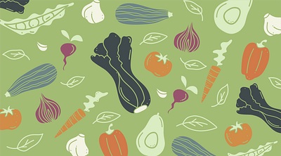 Veggie pattern illustration
