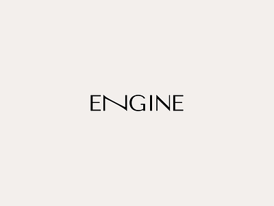 Wordmark Concept for ENGINE branding chic colorcode fashion logo modern sleek wordmark