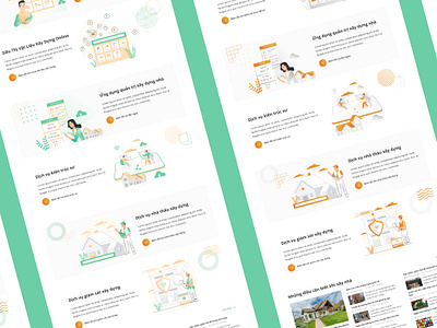 Exploring Building Store Color Variants illustration landingpage store uiux webdesign