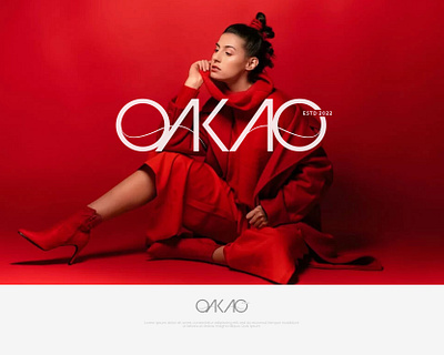 Oakao. brand design brand identity branding clean cloth clothing logo dailylogochallenge fashion brand fashion logo flat letter logo logo logodesign minimal minimalist modern popular solid color typo typography logo