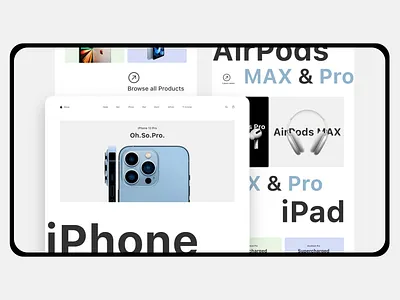 iStore airpods apple creative design ecommerce ipad iphone mac product design store ui ux xd design