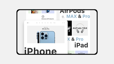 iStore airpods apple creative design ecommerce ipad iphone mac product design store ui ux xd design