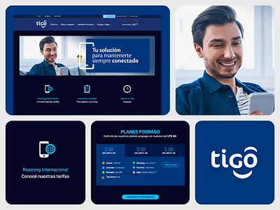 Tigo UI - El Salvador graphic design ui web