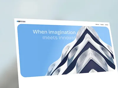 DotStudio - Website for architectural studio desktop interaction motion graphics ui ux web design website