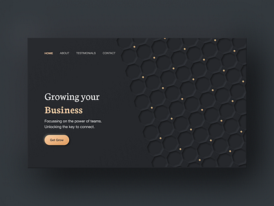 Business Landing page agency branding business corporate creative dark darkmode darktheme landing page marketing minimal portfolio startup ui webdesign