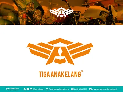 Tiga Anak Elang Logo design branding design flaminkgosh illustration logo typography vector